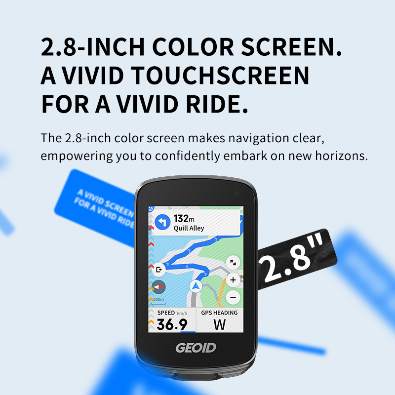 Bike Computer Gps Navigation Map - GEOID CC700 Pro Bicycle Computer 2.8-Inch