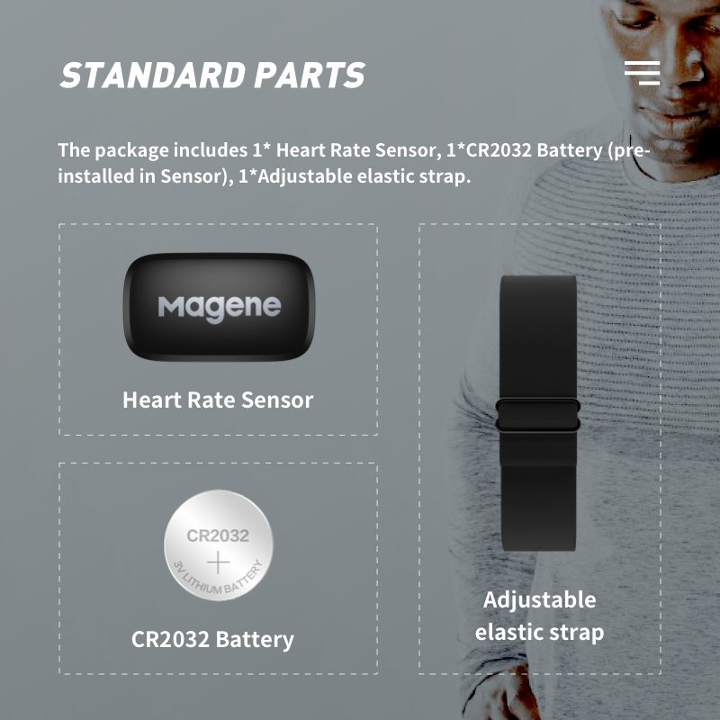 Magene H64 Đo Nhịp Tim Mover B - đánh giá và giá Heart Rate Monitor Chest Strap Ant+