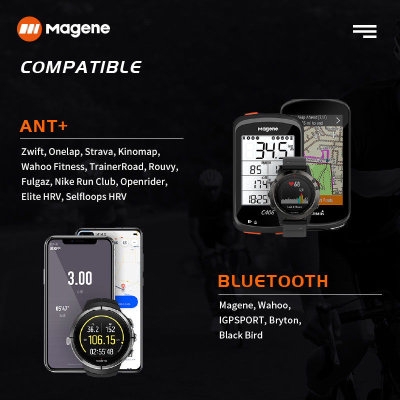 Magene H64 Đo Nhịp Tim Mover B - đánh giá và giá Heart Rate Monitor Chest Strap Ant+
