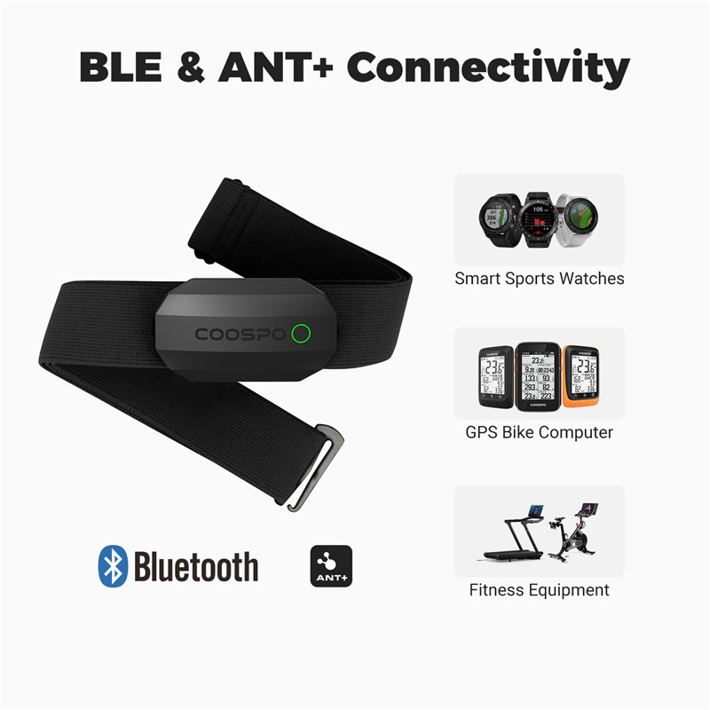 CooSpo H808S Cảm Biến Nhịp Tim - đánh giá và giá Heart Rate Monitor Chest Strap Ant+