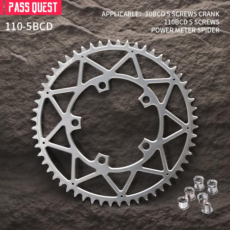 PASS QUEST chainring 110 bcd 5 - đánh giá và giá Spider Power Meter 110 Bcd