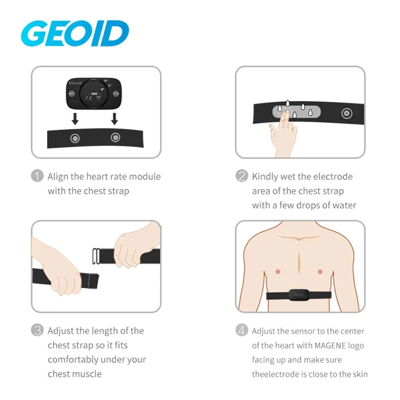 GEOID HS500 Heart Rate Monitor - đánh giá và giá Heart Rate Monitor Chest Strap Ant+