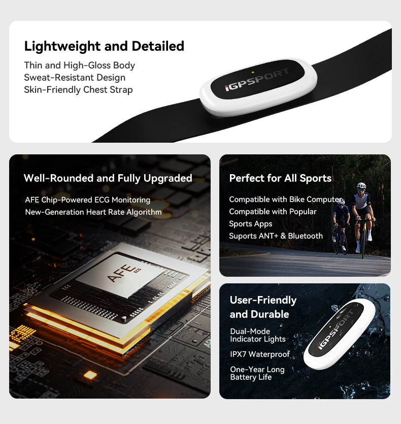 IGPSPORT HR50 Heart Rate Monit - đánh giá và giá Heart Rate Monitor Chest Strap Ant+