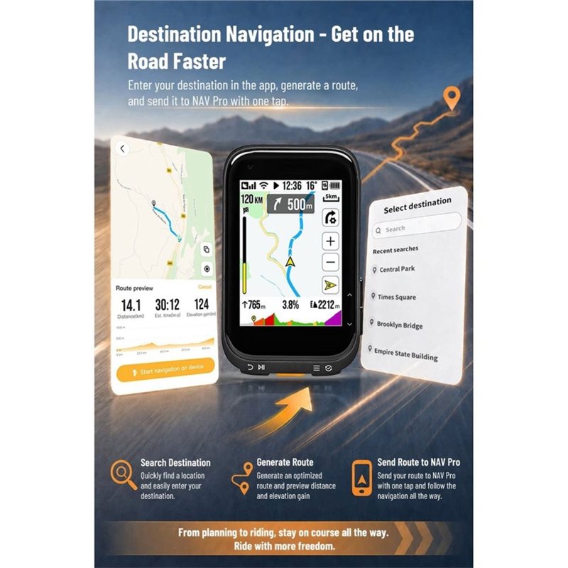 A74K-Color Screen Touchscreen  - đánh giá và giá Bike Computer Gps Navigation Map