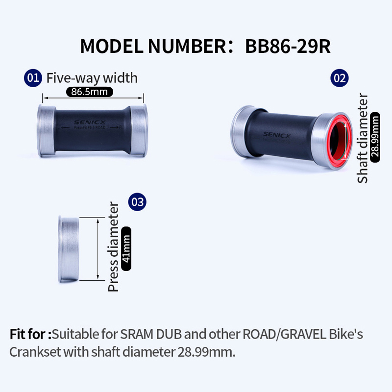 SENICX BB86 DUB Bottom Bracket - đánh giá và giá Ceramic Bearing Bottom Bracket Bb86
