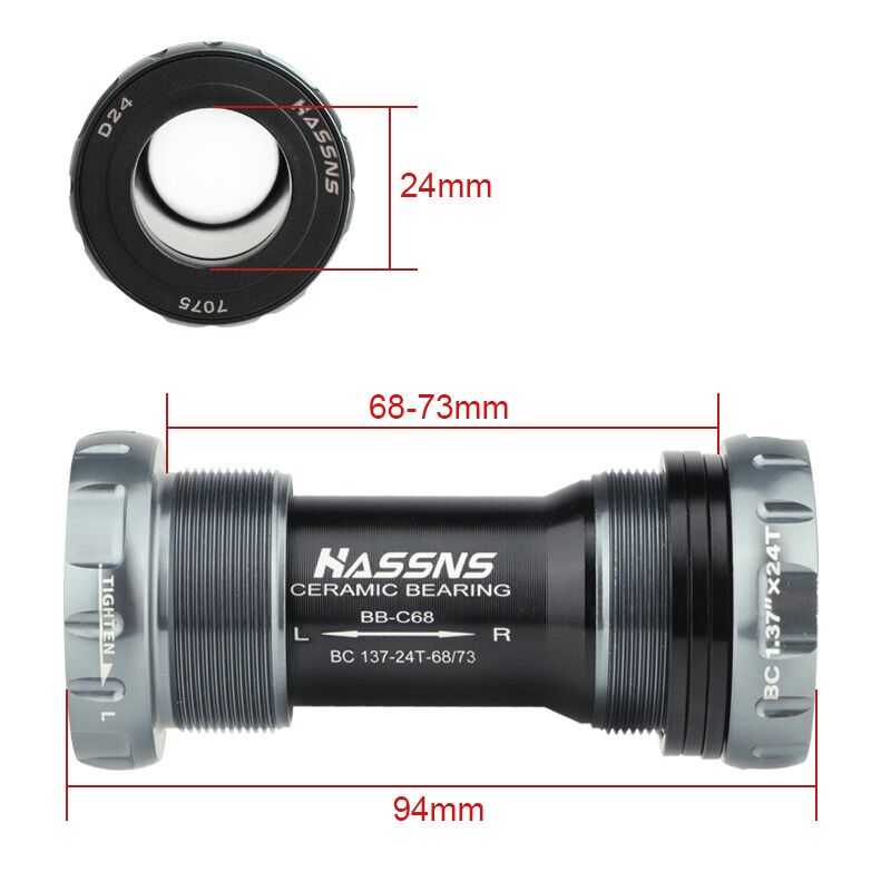 Bộ trục giữa xe đạp HASSNS BB6 - đánh giá và giá Ceramic Bearing Bottom Bracket Bb86