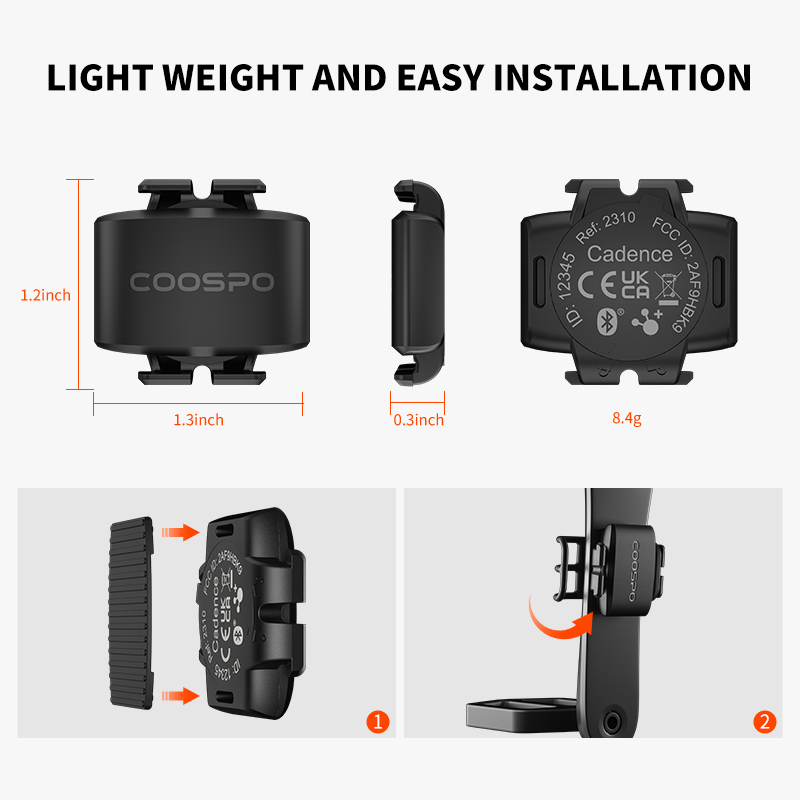 CooSpo Bicycle Sensor Cadence  - đánh giá và giá Cycling Cadence Sensor Bluetooth Ant